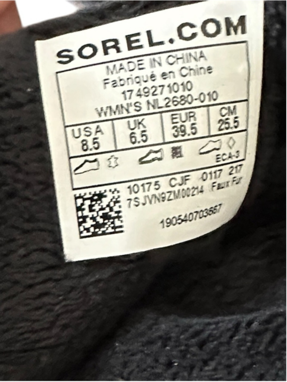 Sorel Emelie Boots fleece lined boots winter boots Tie up warm sz 8.5 - Picture 6 of 12